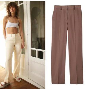 NWT Wilfred Free Sequoia Pant High-waisted chino pants Deep Taupe Size 2